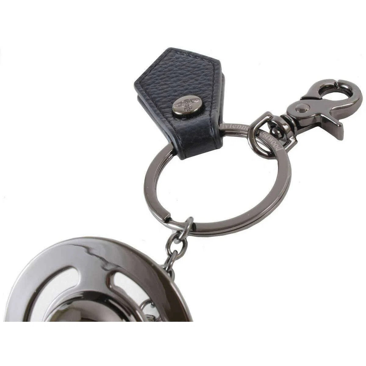Vivienne Westwood 3D Gunmetal Orb Keyring - Black - Image 4