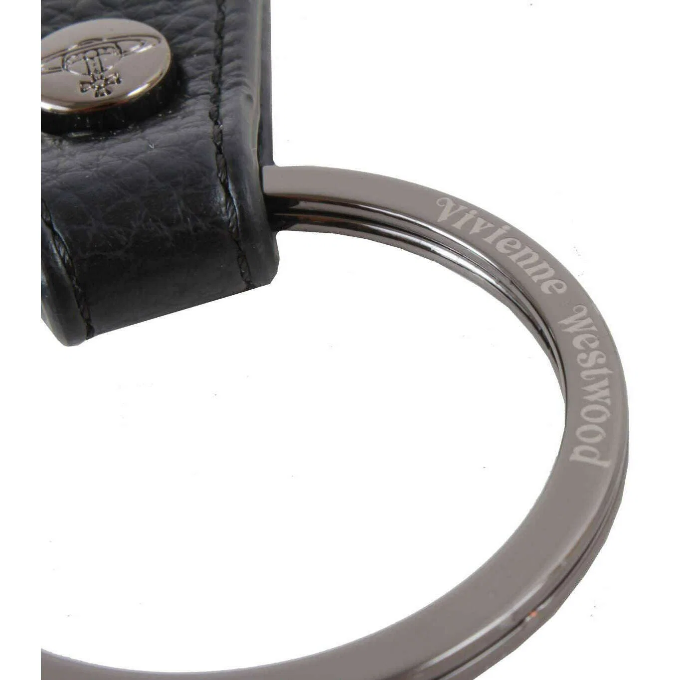 Vivienne Westwood 3D Gunmetal Orb Keyring - Black - Image 5