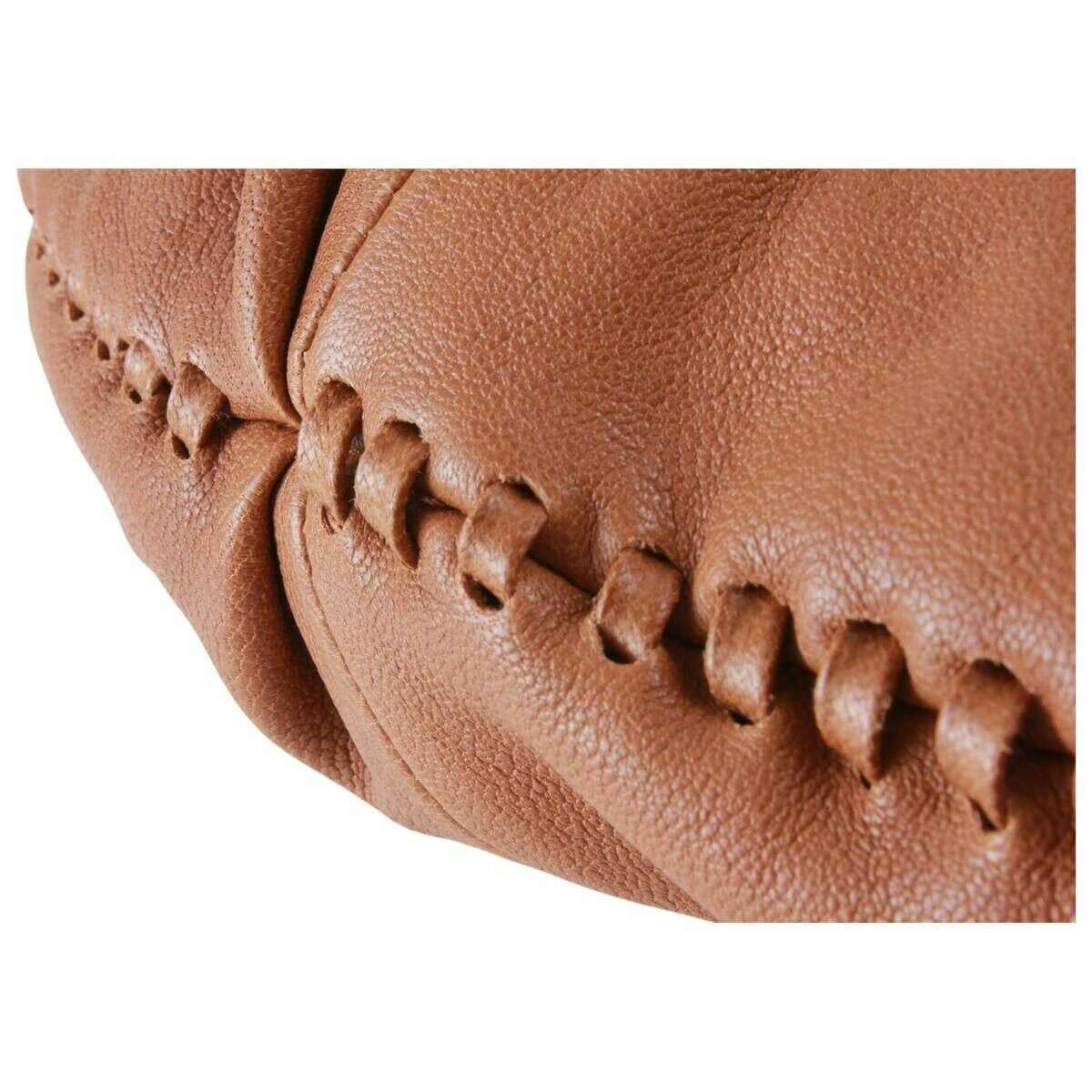 Vivienne Westwood Agnes Supple Leather Small Shoulder Bag - Honey Brown/Dark Silver - Image 7