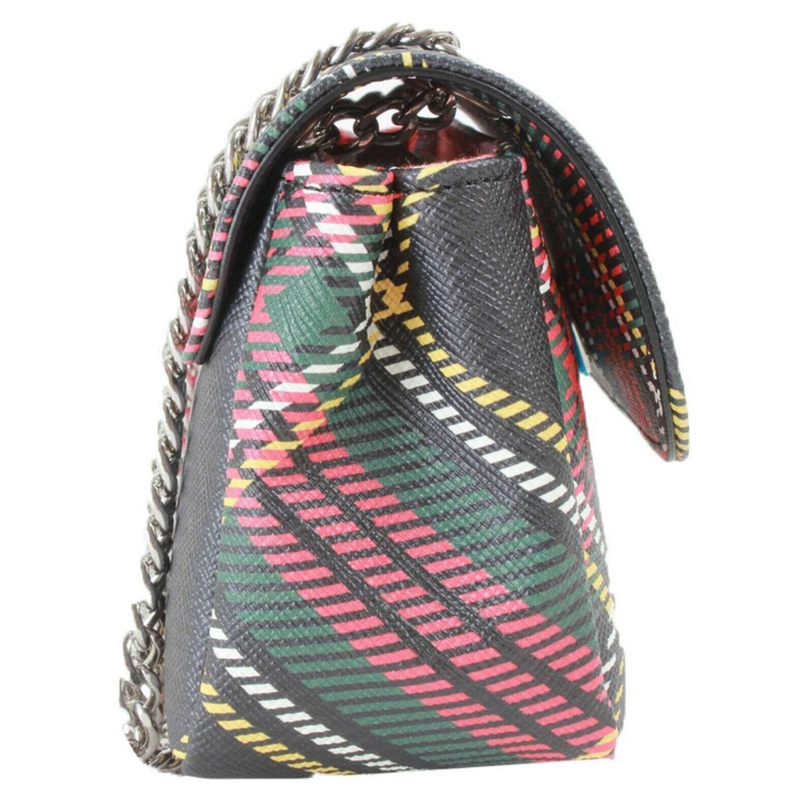 Vivienne Westwood Chelsea Tartan Small Chain Purse Bag - Black/Red/Yellow - Image 4