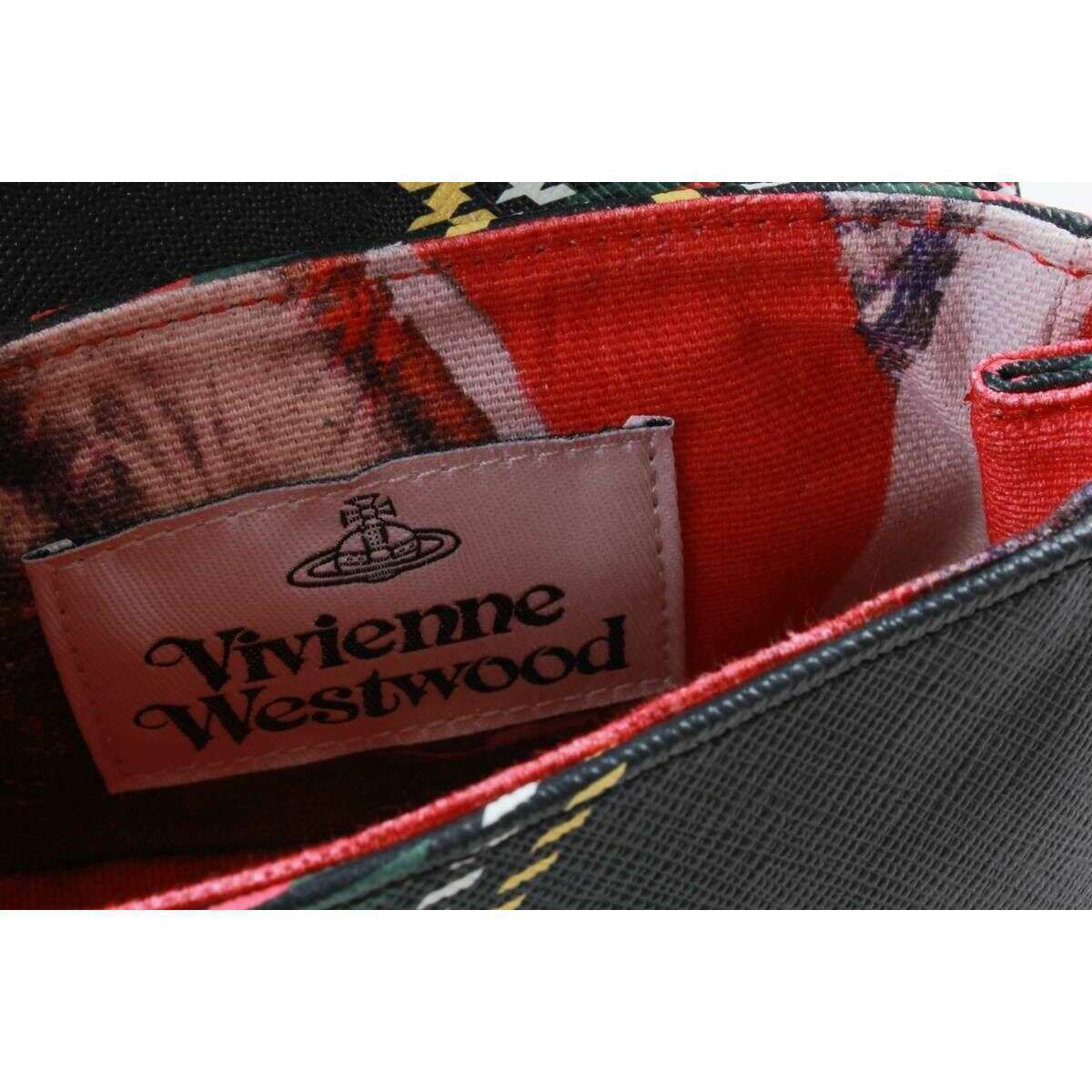 Vivienne Westwood Chelsea Tartan Small Chain Purse Bag - Black/Red/Yellow - Image 5