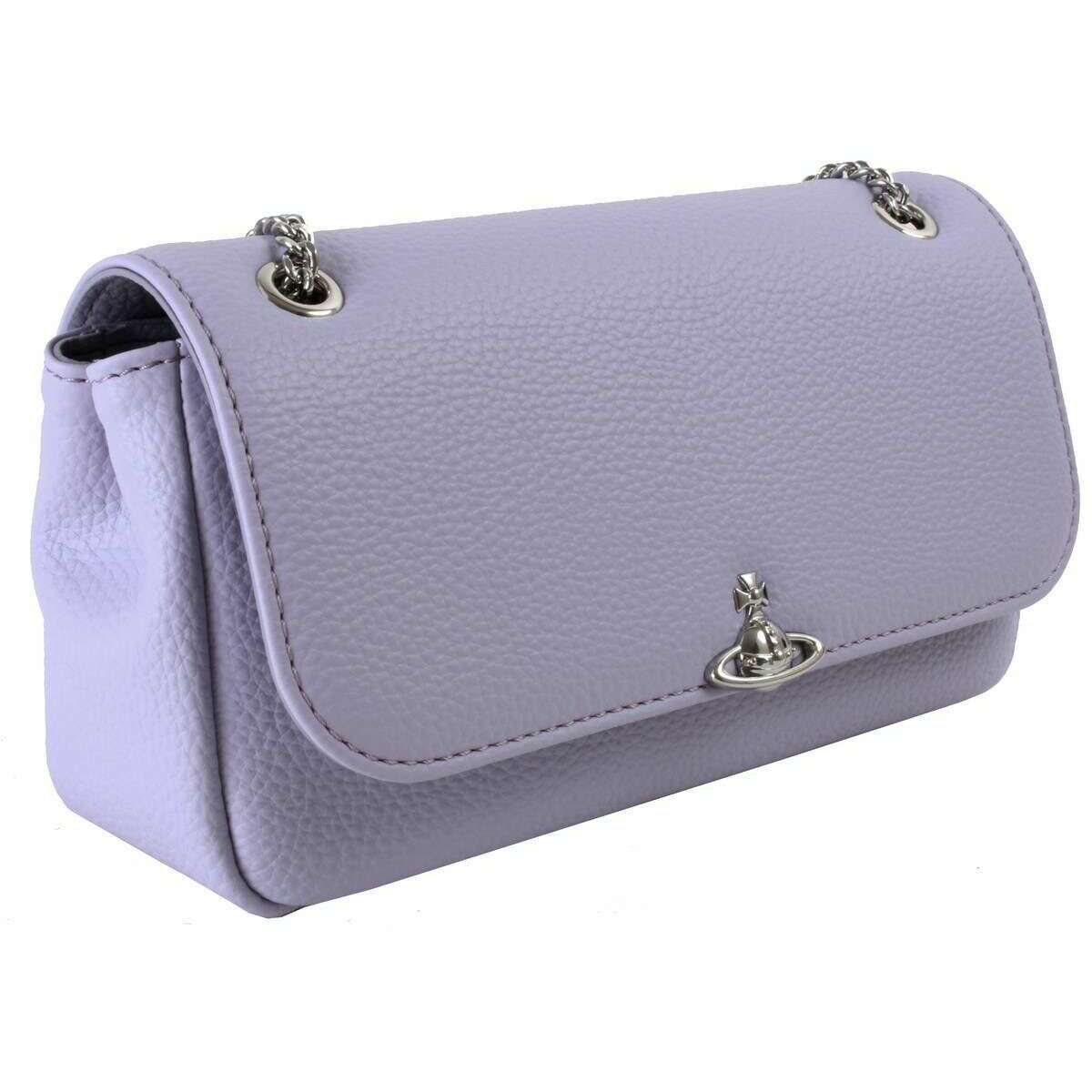 Vivienne Westwood Grain Chain Crossbody Purse - Lilac - Image 4