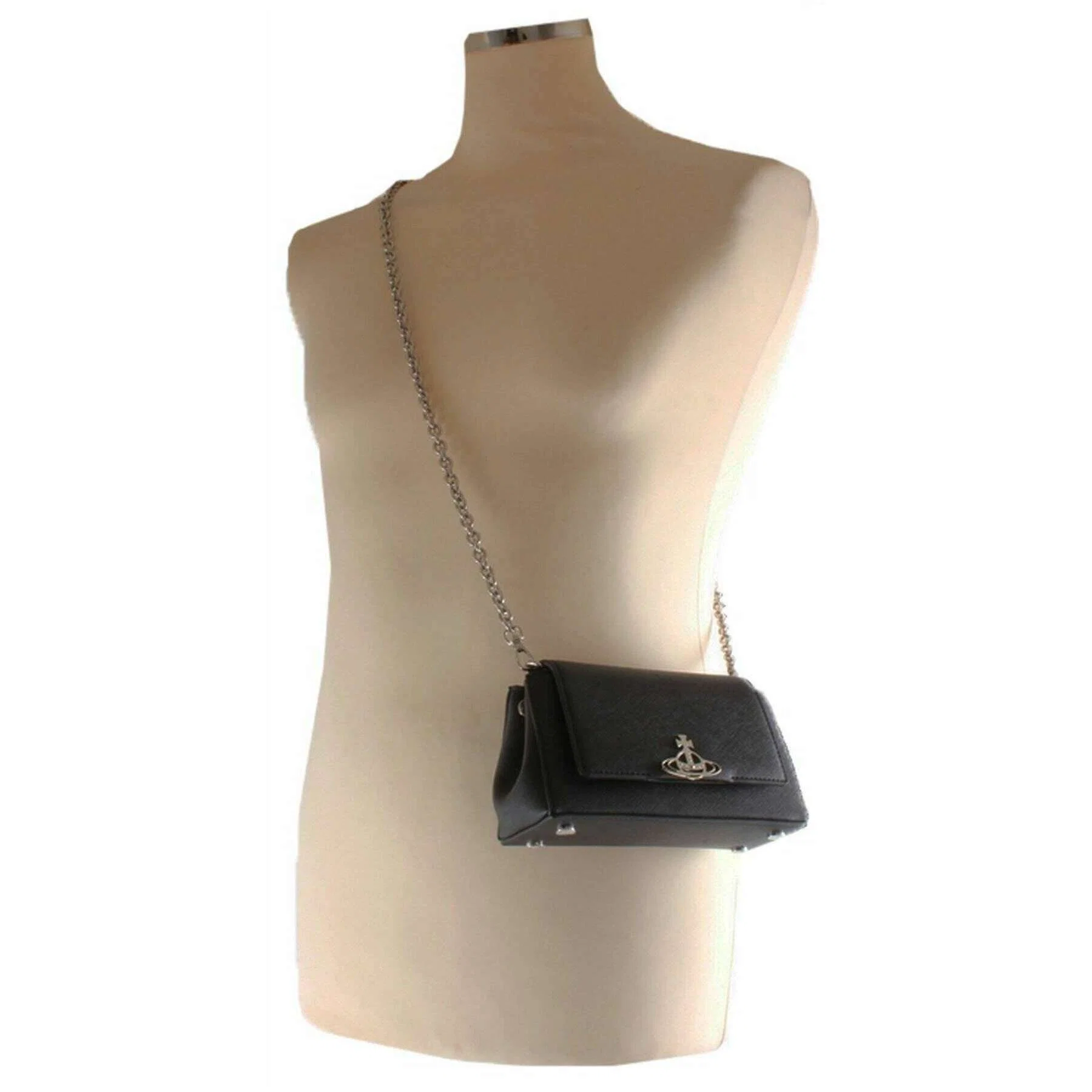 Vivienne Westwood Hazel Small Handbag - Black - Image 6