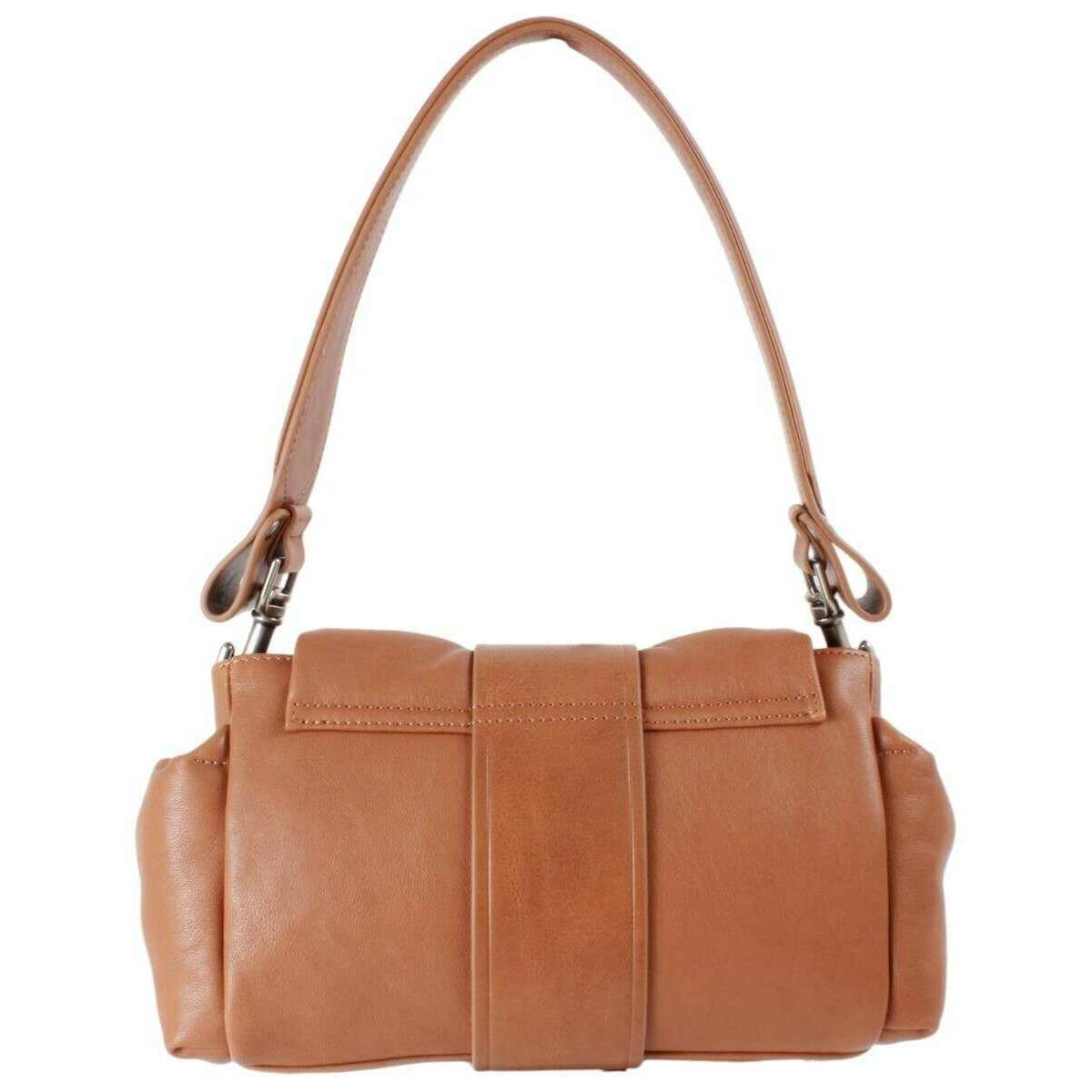 Vivienne Westwood Hazel Supple Leather Treasure Handbag - Honey Brown/Dark Silver - Image 2