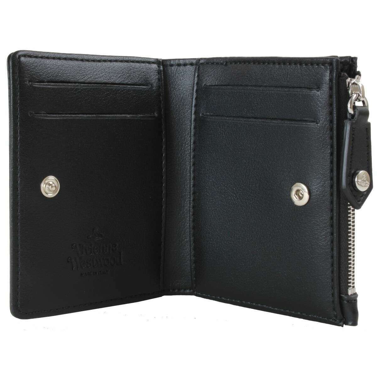 Vivienne Westwood Slim Flap Card Holder - Black - Image 3
