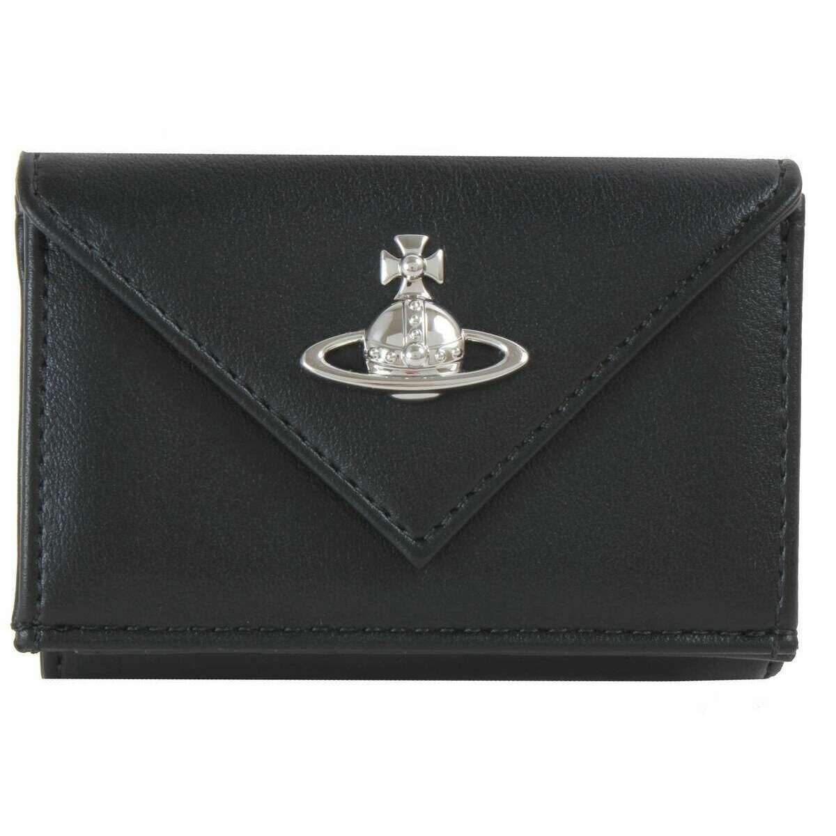 Vivienne Westwood Smooth Envelope Billfold Wallet - Black