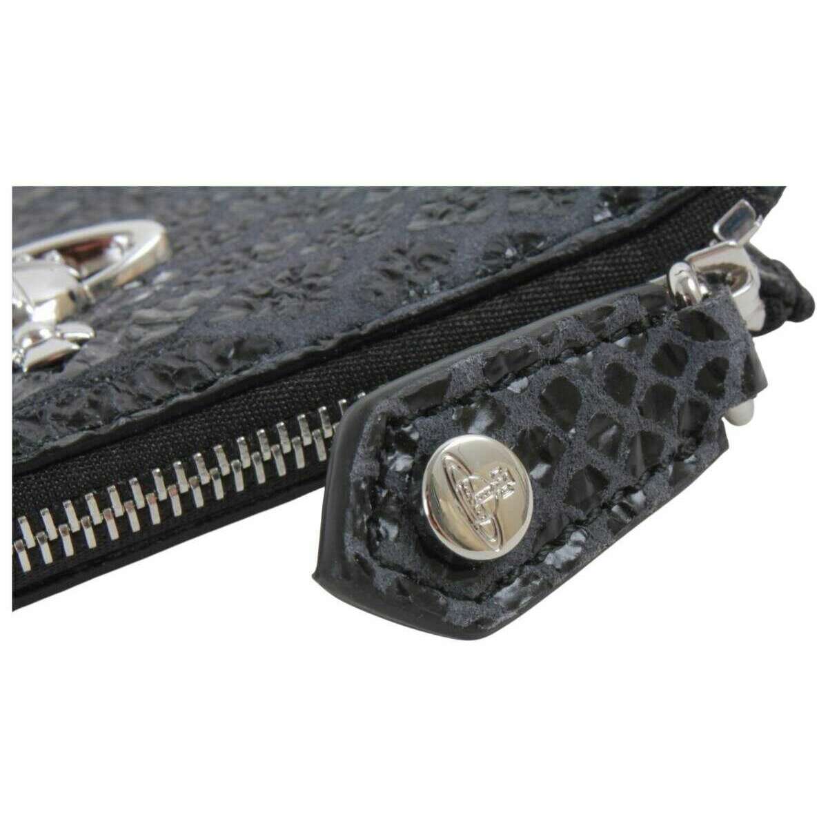 Vivienne Westwood Snake Effect Slim Card Holder - Dark Grey - Image 4