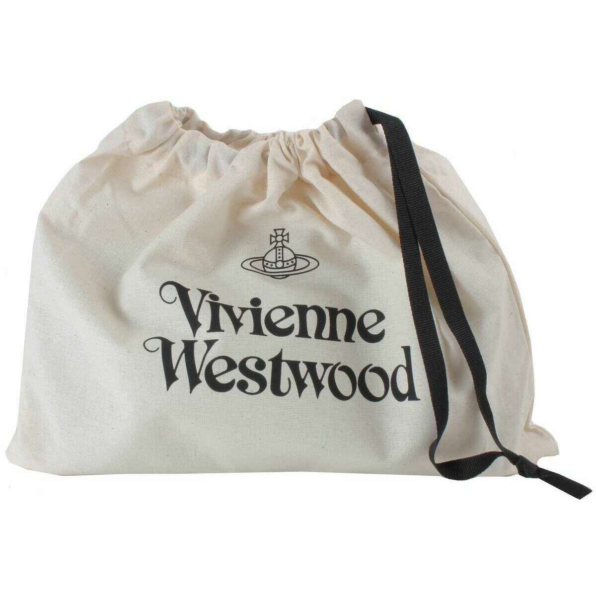 Vivienne Westwood Suede Chain Crossbody Bag - Black - Image 7