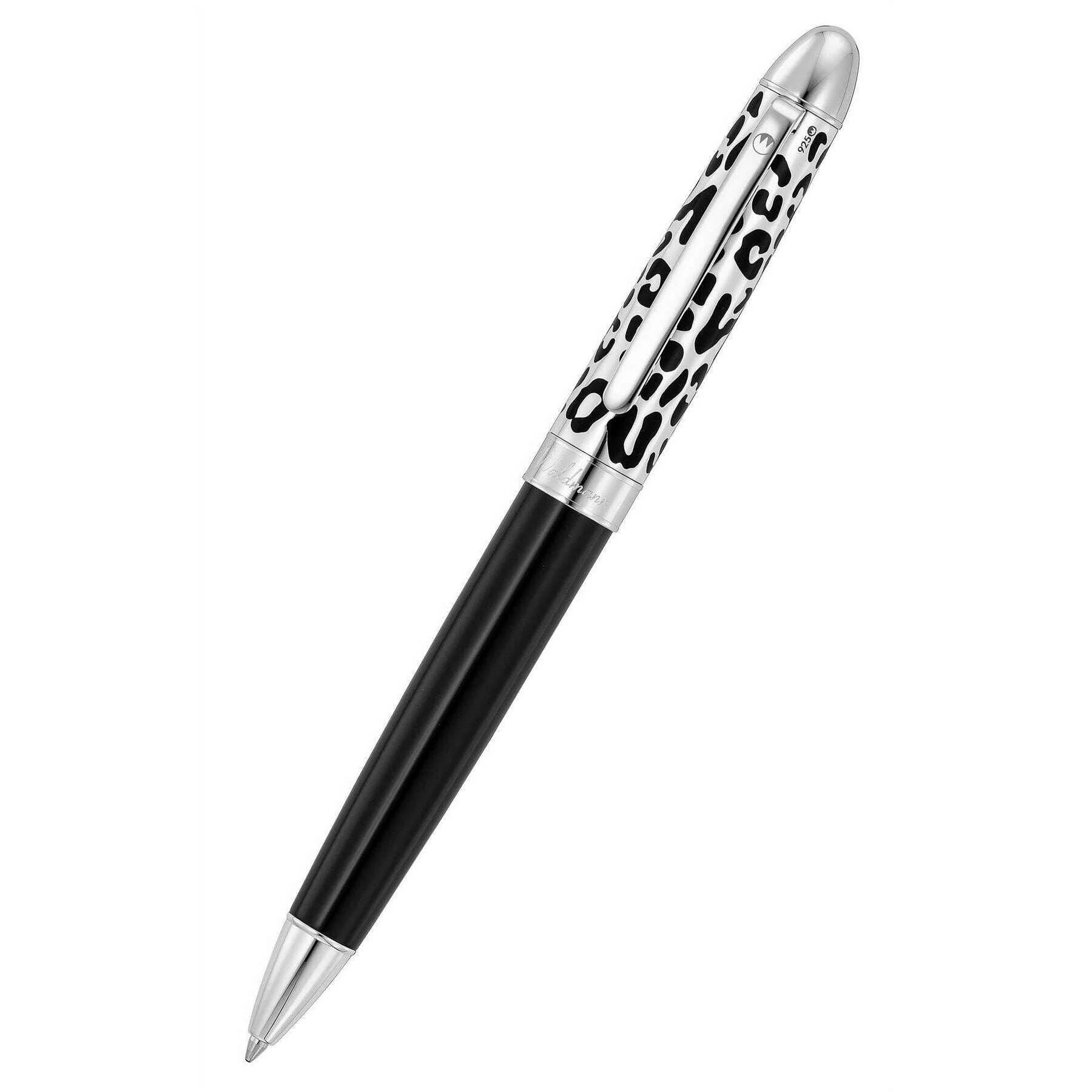 Waldmann Pens Leopard Ballpoint Pen - Silver/Black