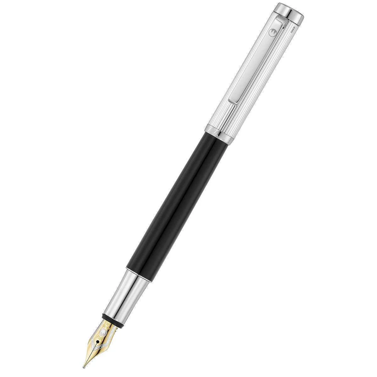 Waldmann Pens Liberty 18ct Gold Nib Fountain Pen - Black - Image 2