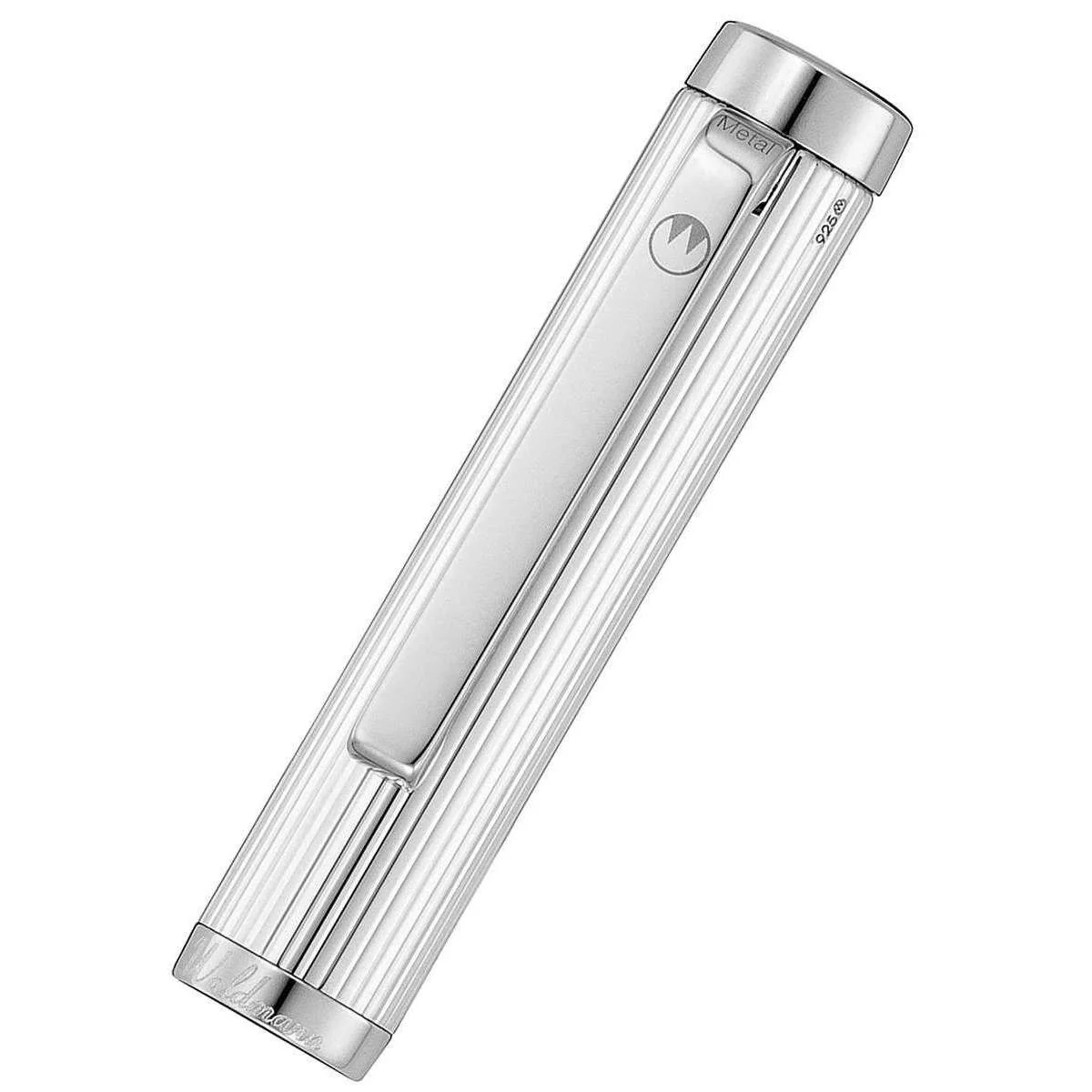 Waldmann Pens Liberty Stainless Steel Nib Fountain Pen - All Silver - Image 3