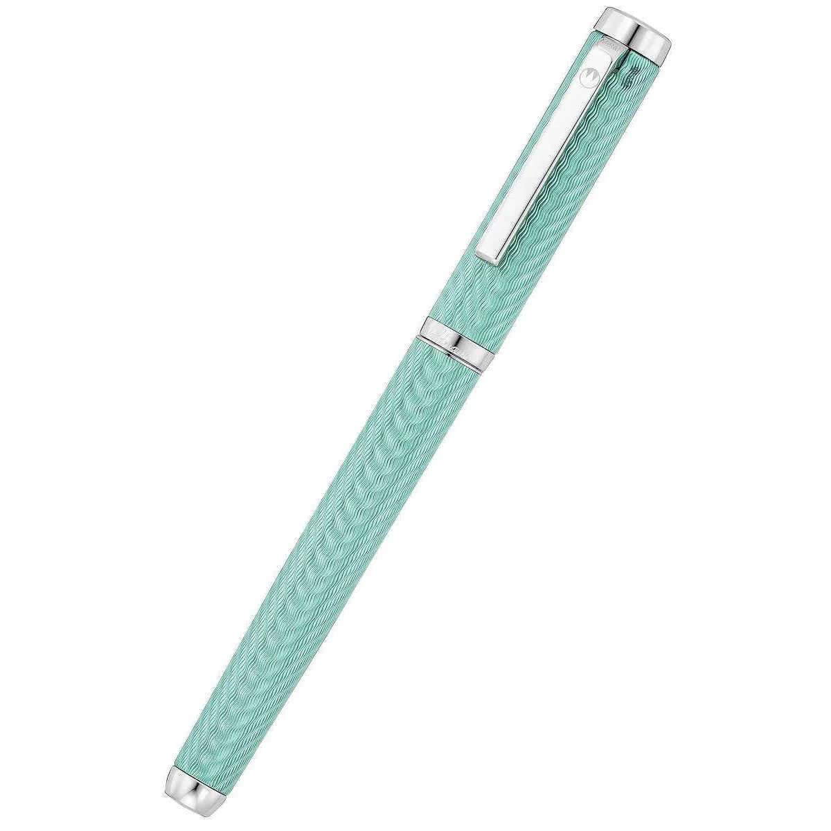 Waldmann Pens Liberty Stainless Steel Nib Fountain Pen - Aquamarine Blue - Image 2