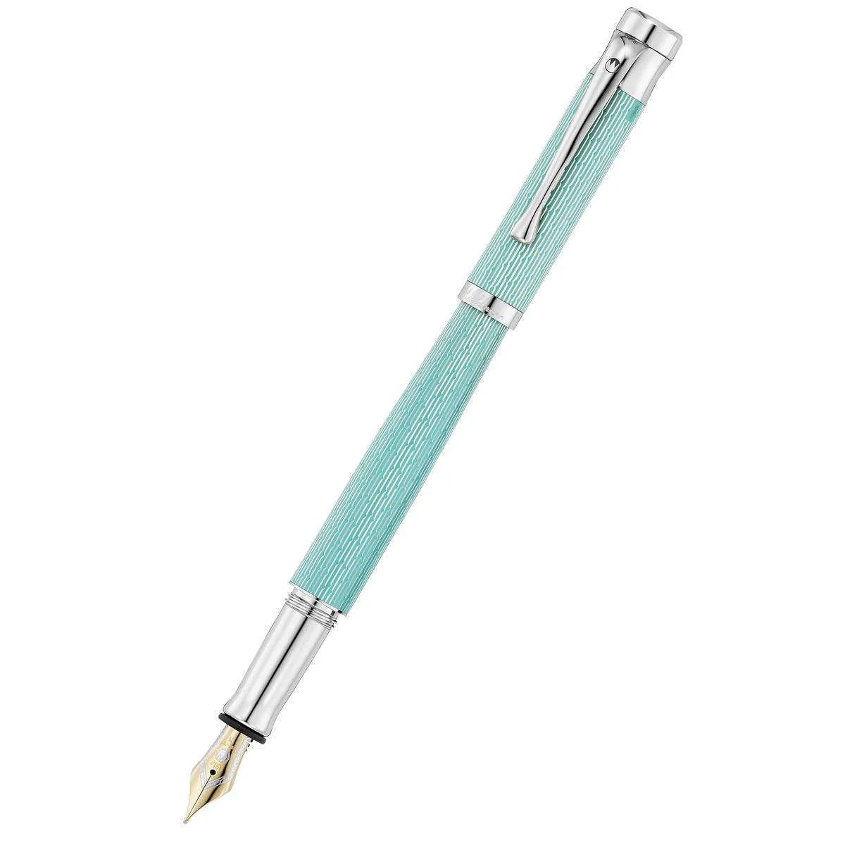 Waldmann Pens Tango Imagine 18ct Gold Nib Fountain Pen - Aquamarine Blue - Image 3