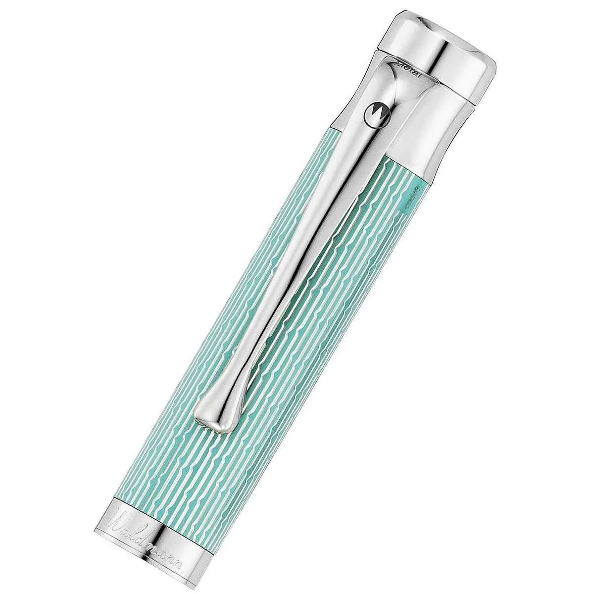 Waldmann Pens Tango Imagine 18ct Gold Nib Fountain Pen - Aquamarine Blue - Image 4