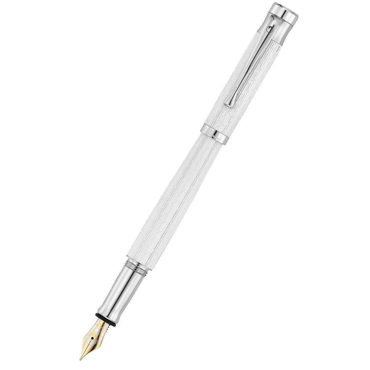 Waldmann Pens Tango Imagine 18ct Gold Nib Fountain Pen - White - Image 3