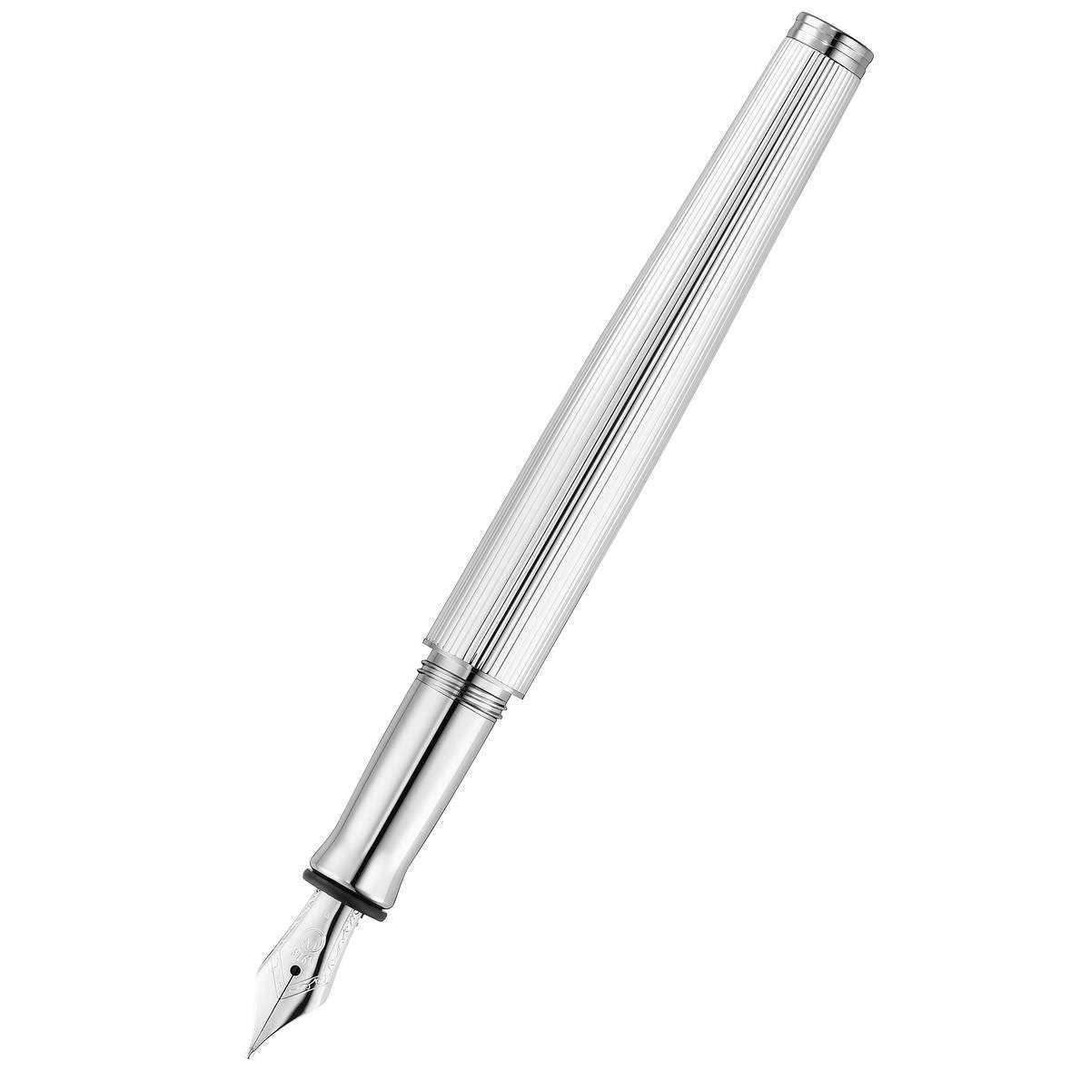 Waldmann Pens Tapio Steel Nib Fountain Pen - Silver - Image 2