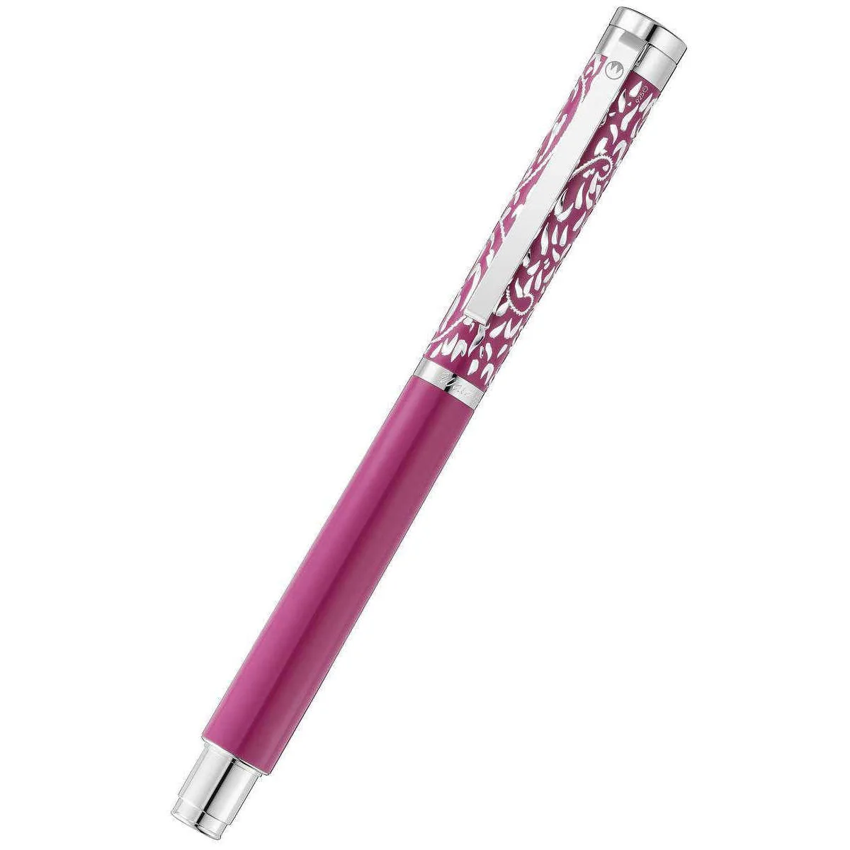 Waldmann Pens Xetra Vienna Special Edition 18ct Gold Nib Fountain Pen - Pink/Silver - Image 3