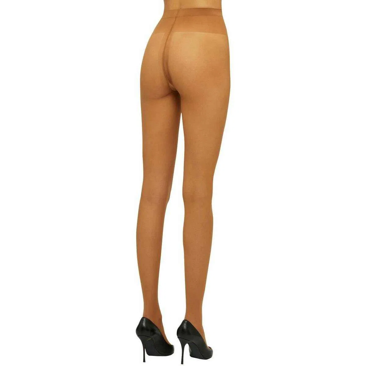 Wolford Individual Ultra Sheer 10 Denier Tights - Honey Brown - Image 2