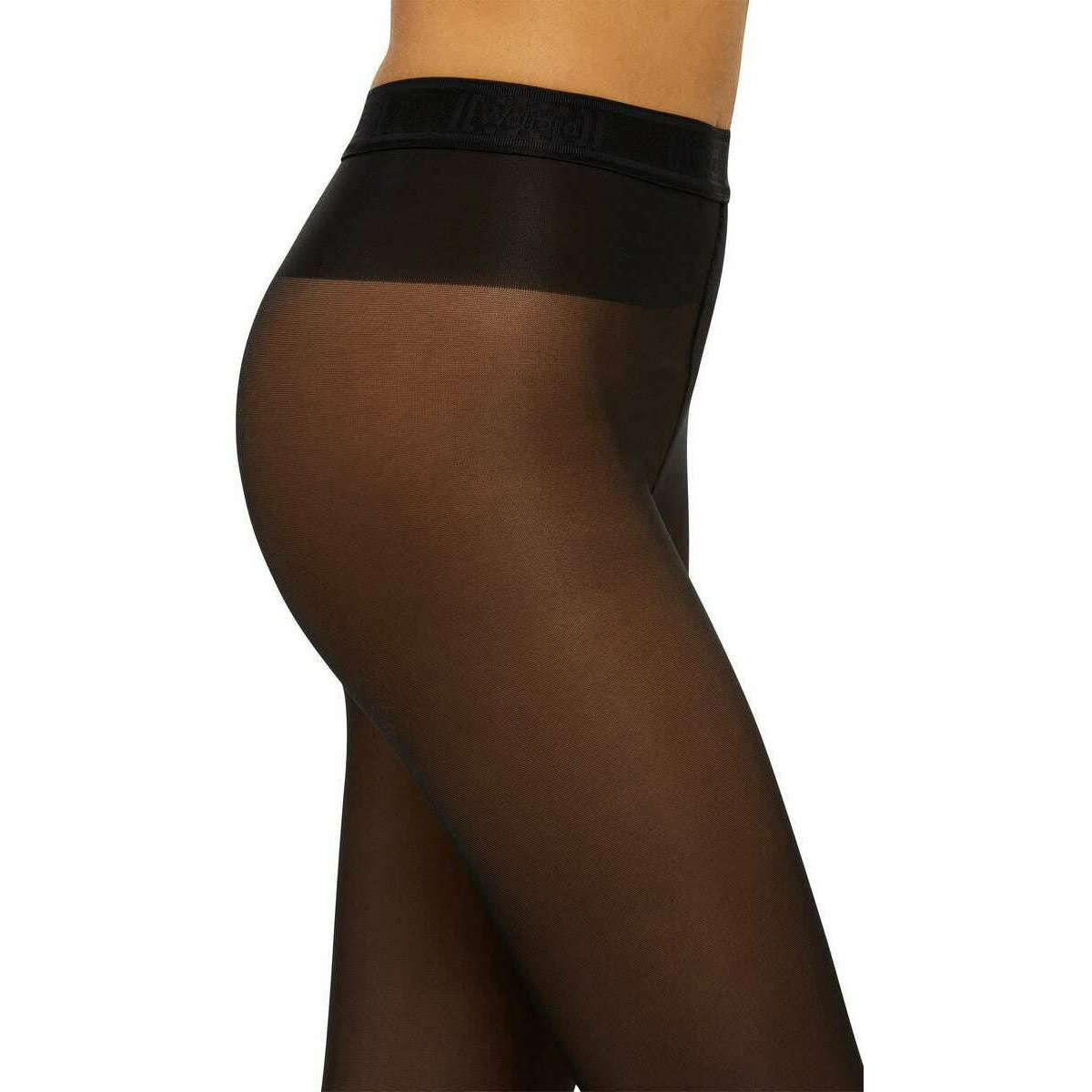 Wolford Neon Semi-Sheer 40 Denier Tights - Black - Image 3