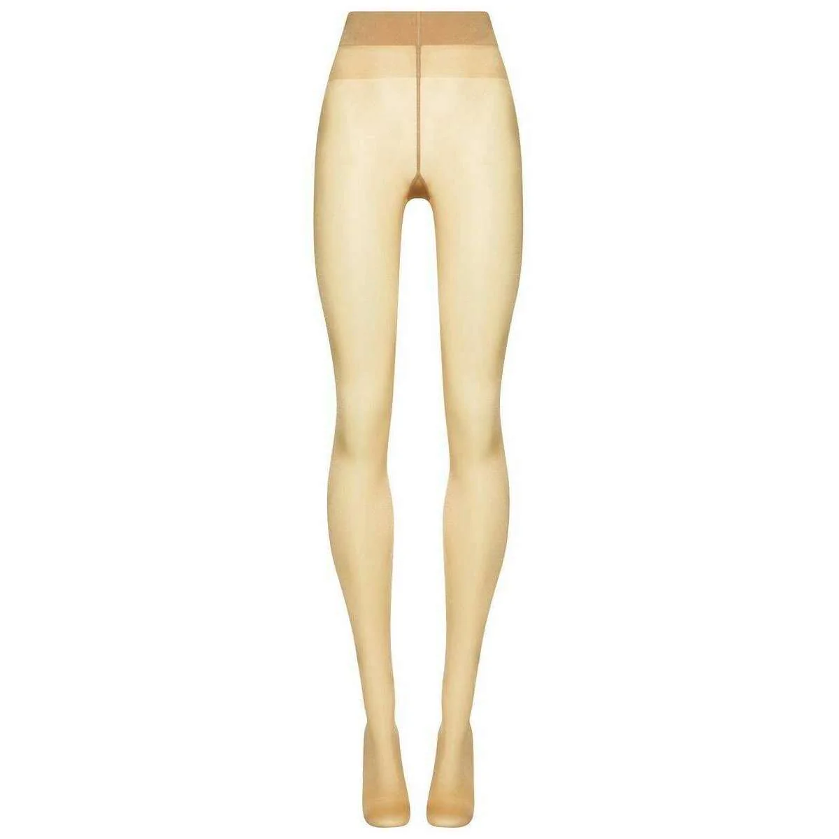 Wolford Satin Touch Sheer Shimmer 20 Denier Tights - Gobi Beige - Image 4