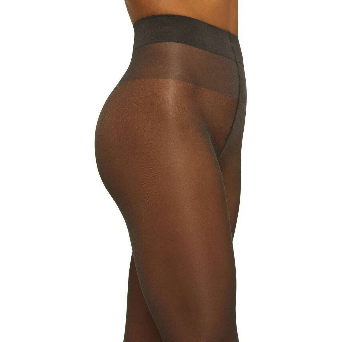 Wolford Satin Touch Sheer Shimmer 20 Denier Tights - Nearly Black - Image 3