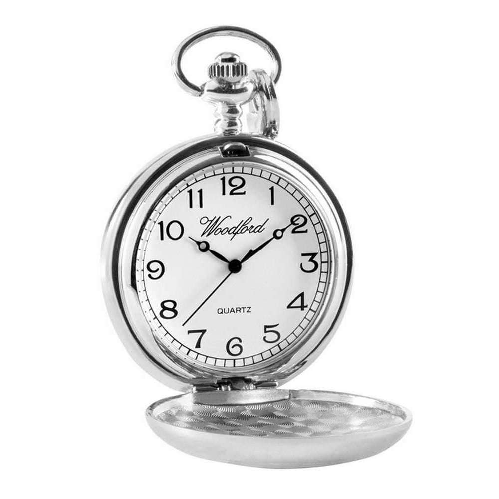 Woodford Glit Celtic Quartz Chain Pocket Watch - Silver/Gold - Image 2