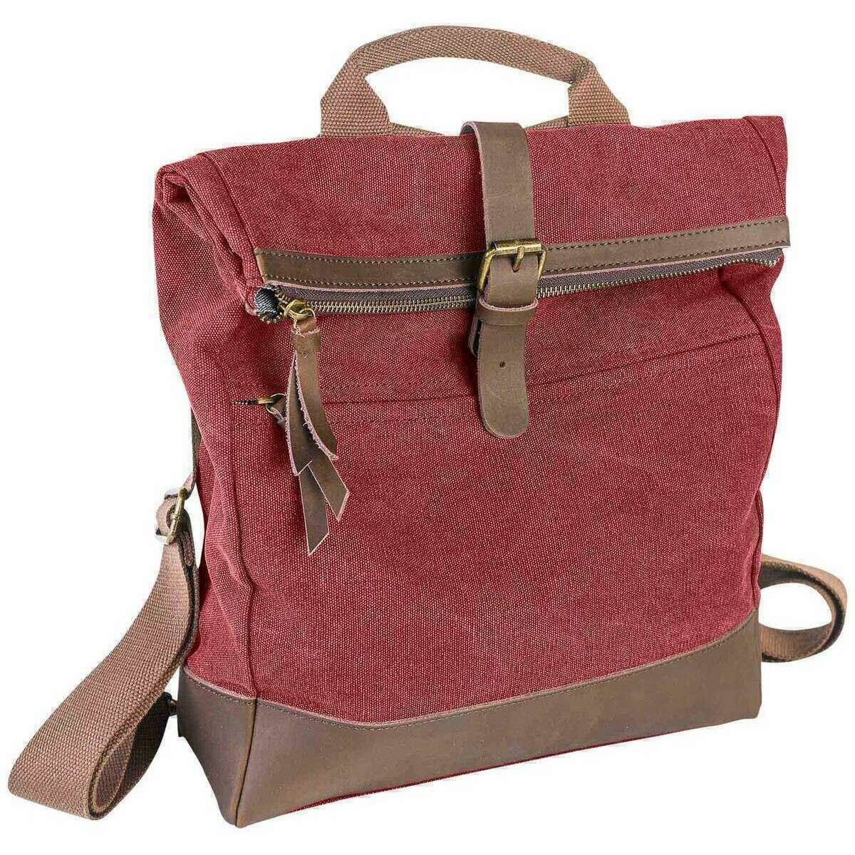 ZEDE Military School Backpack - Bordeaux Burgundy - Image 3