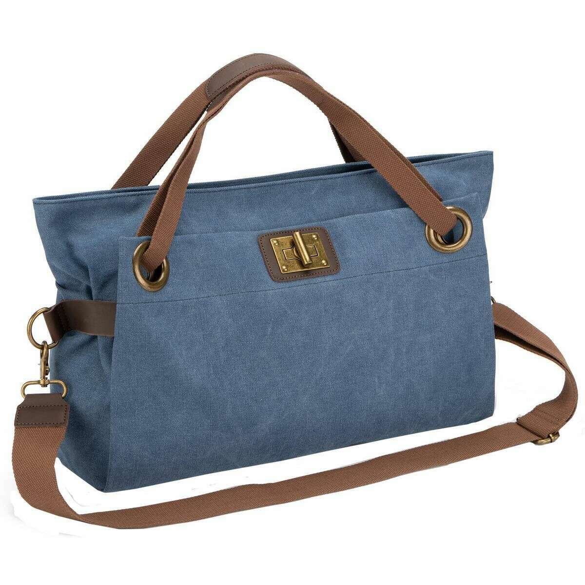 ZEDE Pont Des Arts Cross Body Bag - Jean Blue - Image 3