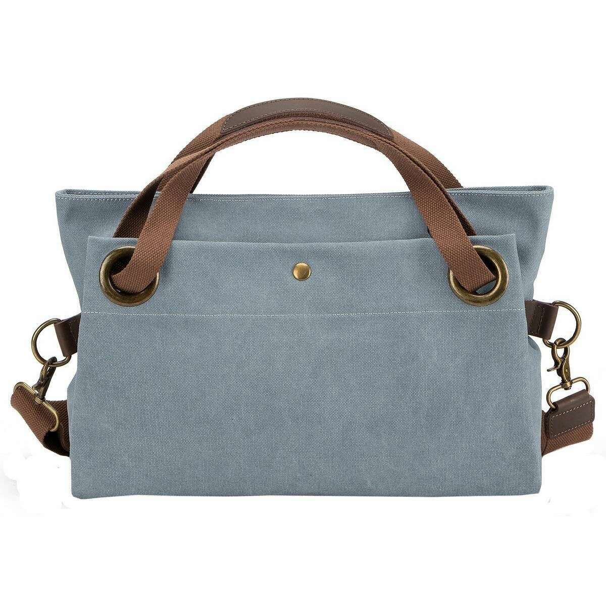 ZEDE Pont Des Arts Medium Cross Body Bag - Blue Grey - Image 2