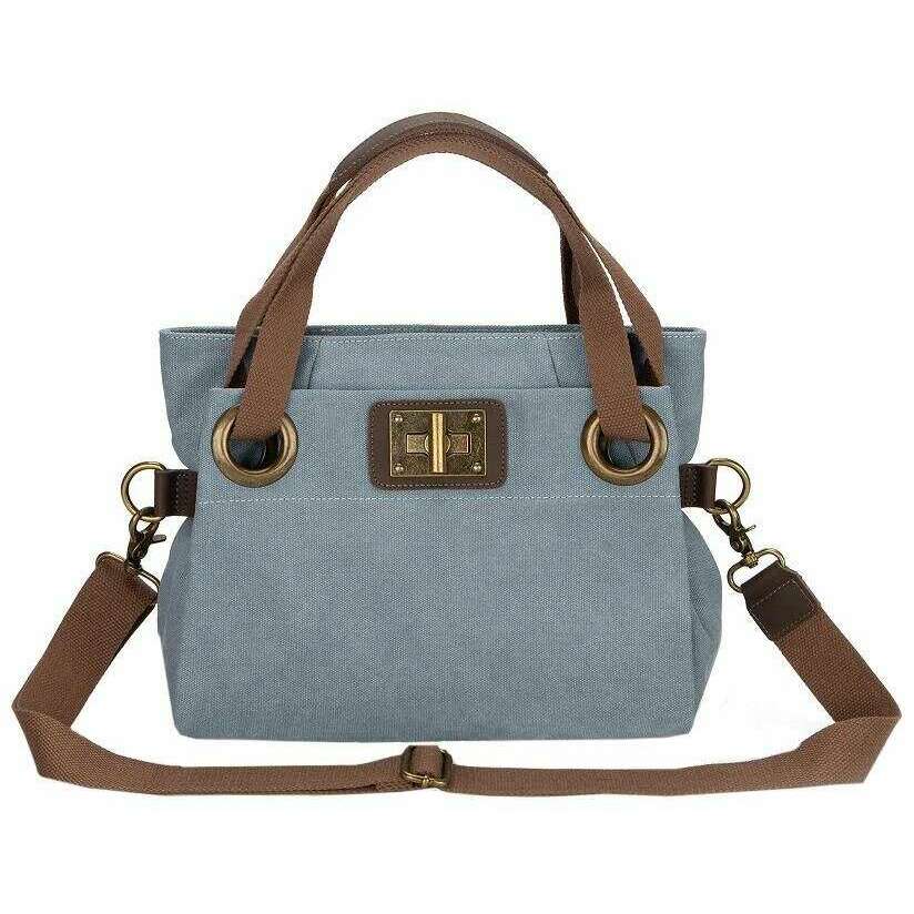 ZEDE Pont Des Arts Mini Cross Body Bag - Blue Grey