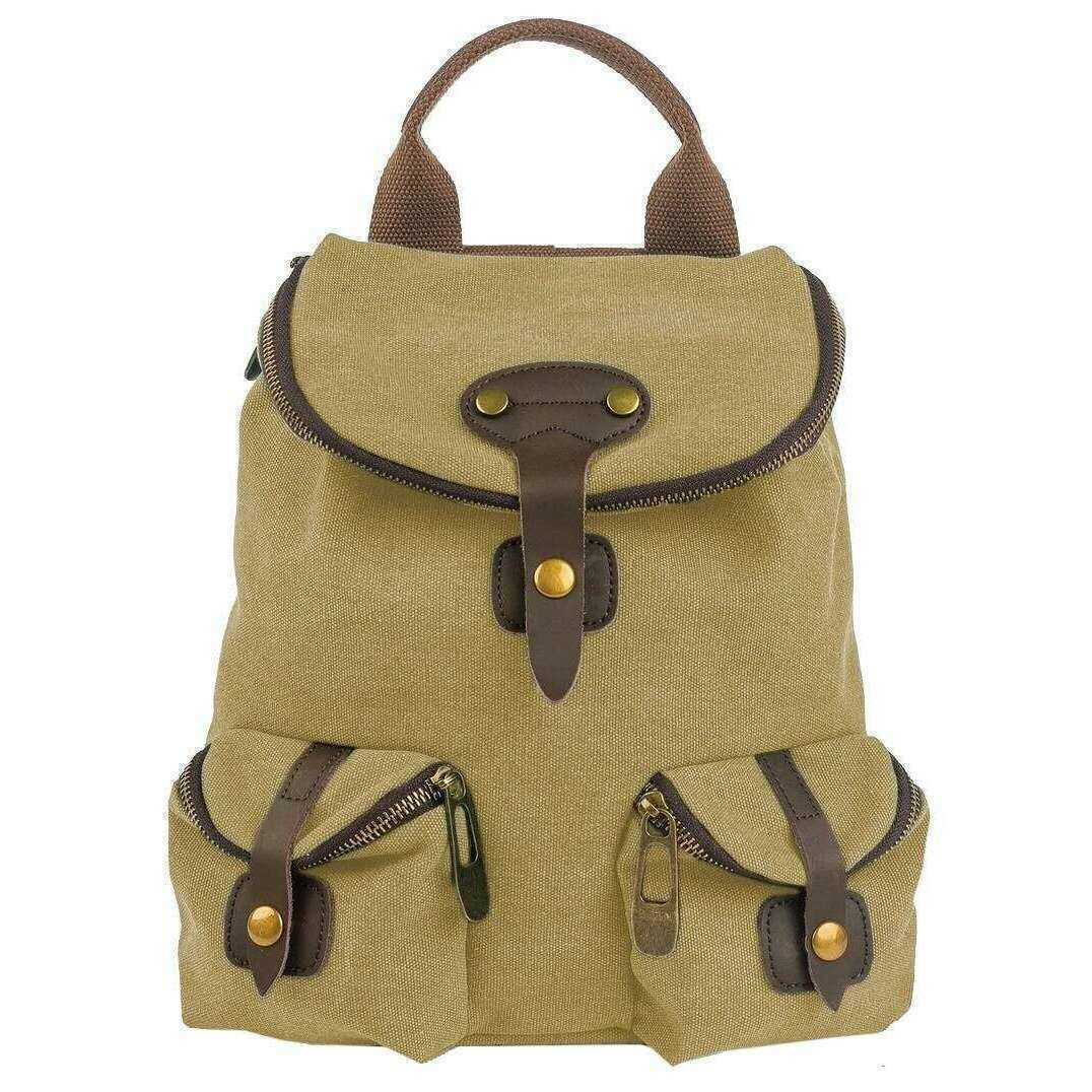 ZEDE Saint Paul Small Backpack - Beige Khaki