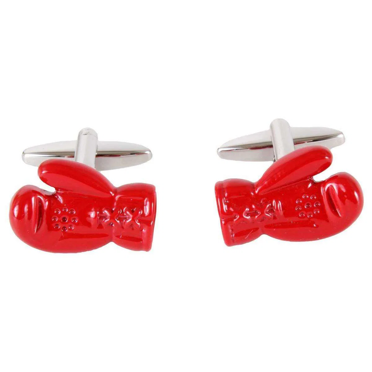 Zennor Boxing Glove Cufflinks - Silver