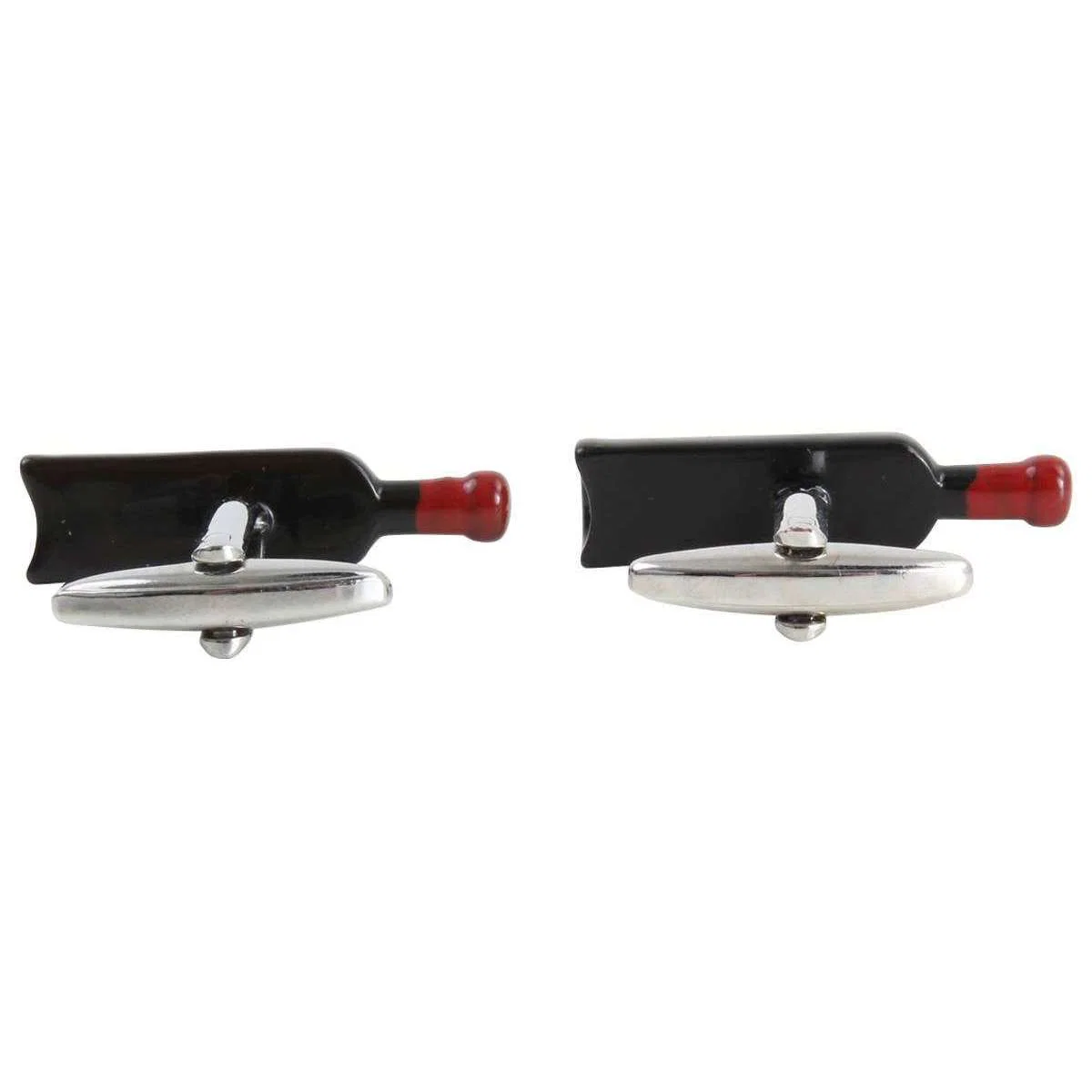 Zennor Wine Bottle Cufflinks - Black/Red - Image 4